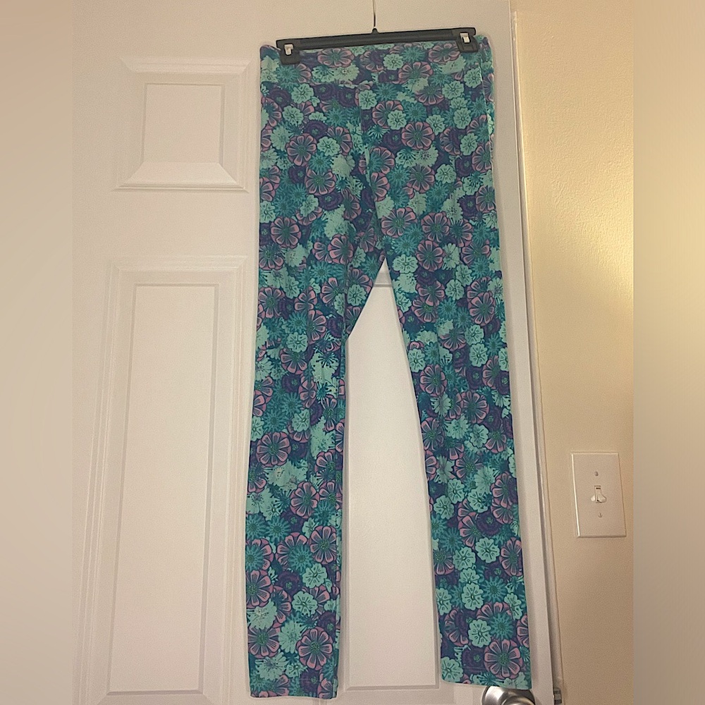 Lularoe Flower Pattern Comfortable Legging Pant
